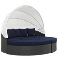 East End Imports Sojourn Outdoor Patio Daybed- Canvas Navy EEI-1986-CHC-NAV-SET